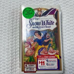 Factory Sealed Disney Snow White VHS with Vibrant Colors